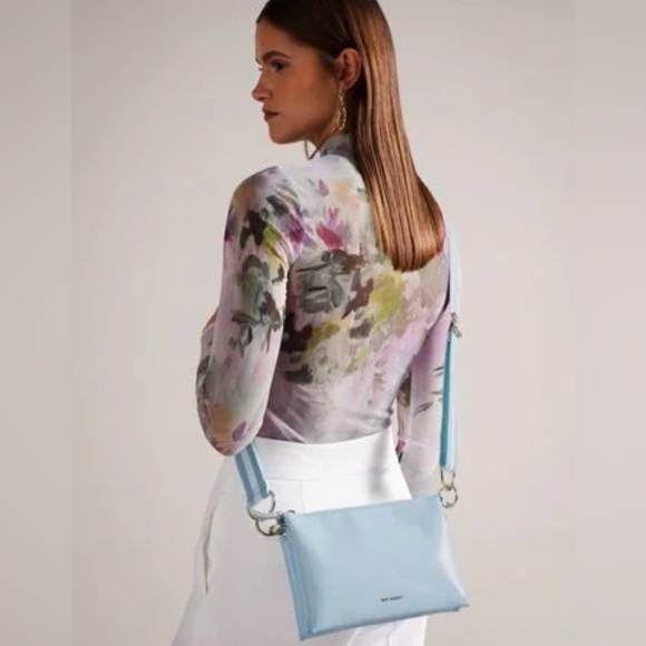 Borsa Donna Hobo A Tracolla Mandarina Duck In Tessuto Colore Steel Linea Md20 P10qmtv1